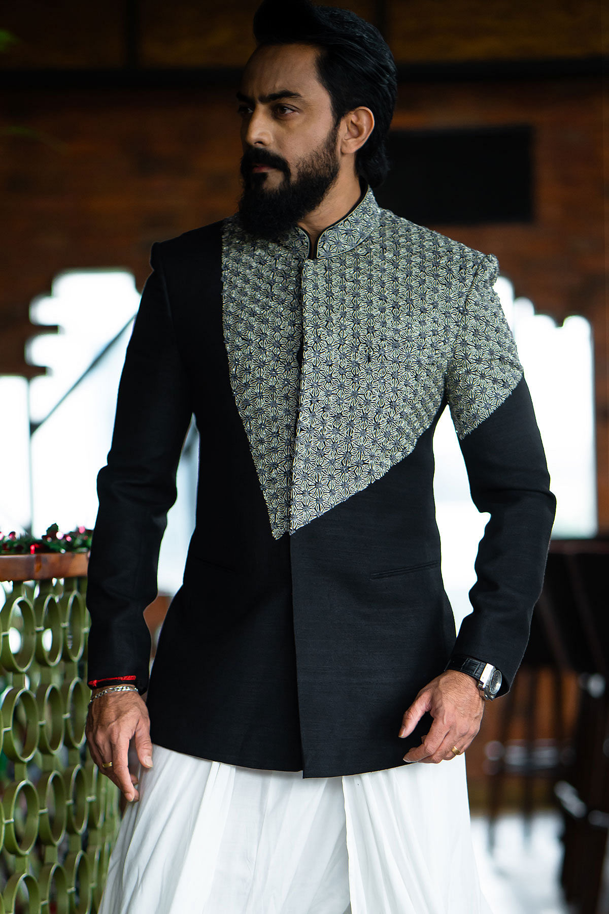 Raw Silk Jodhpuri Suit