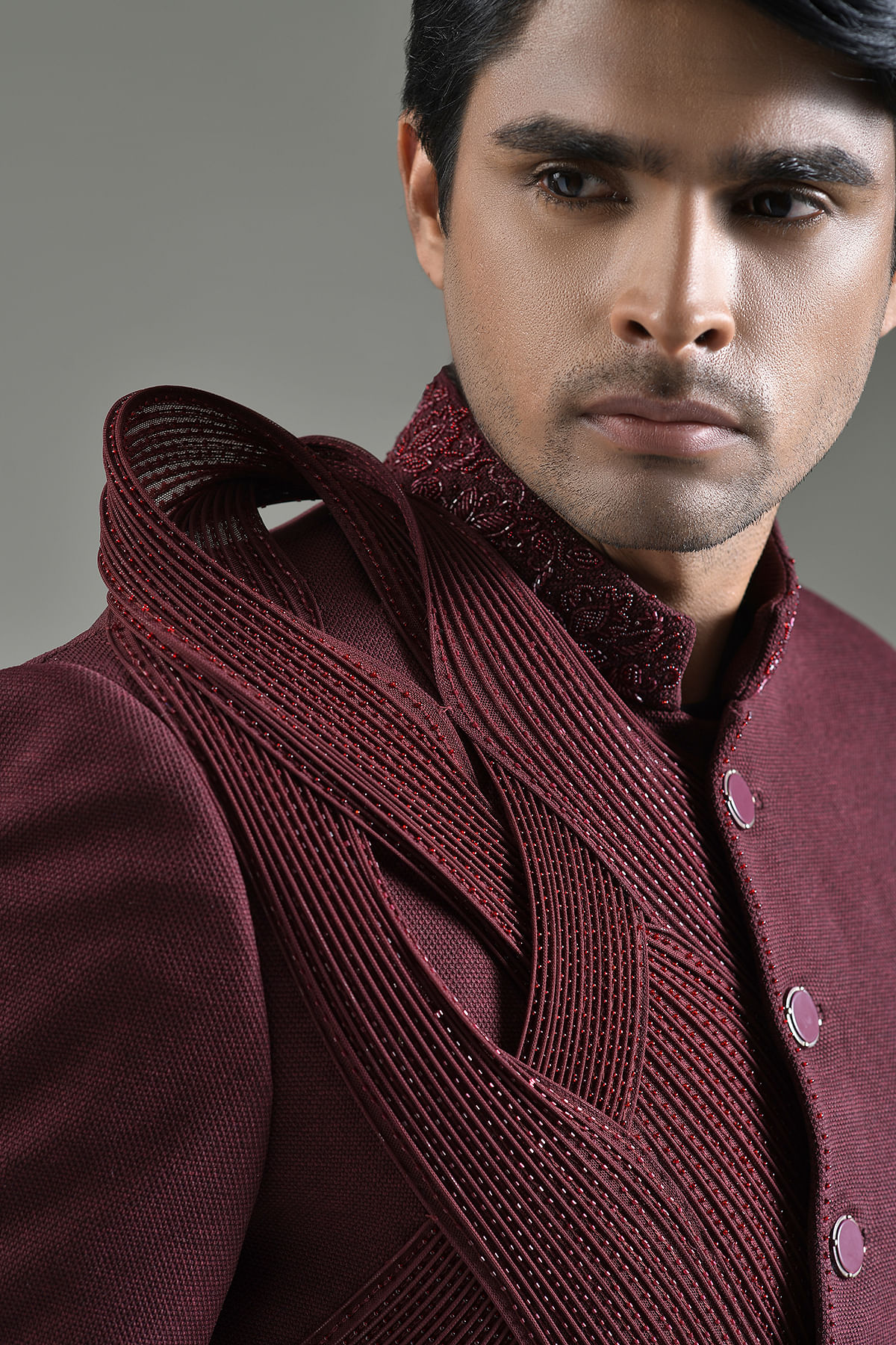 Buy Blue Paisley Patterned Jodhpuri Suit Set Online in the USA @Manyavar -  Suit Set for Men