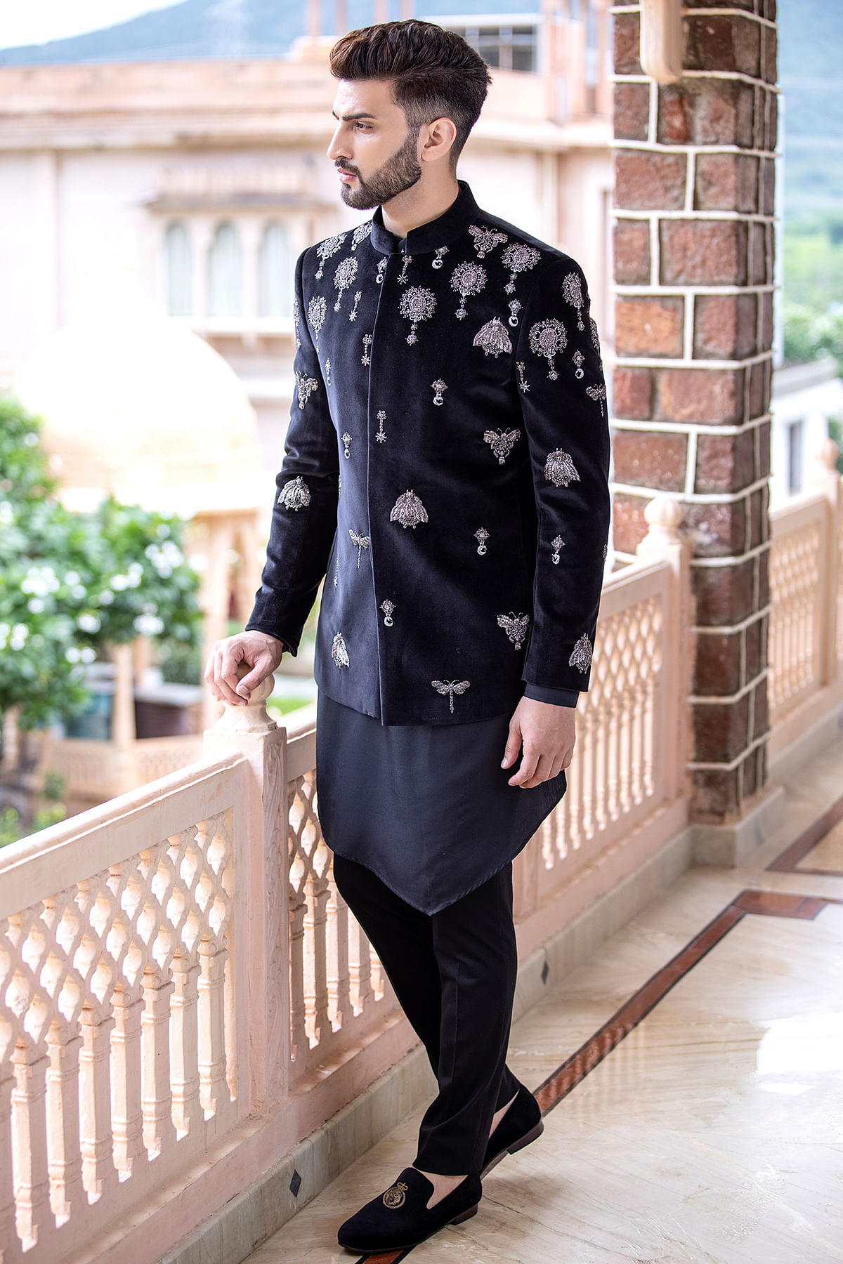 Designer Handmade Heavy Black Embroidered Jodhpuri Bandgala Suit for Men  for Wedding Party Reception and Events and Festive - Etsy