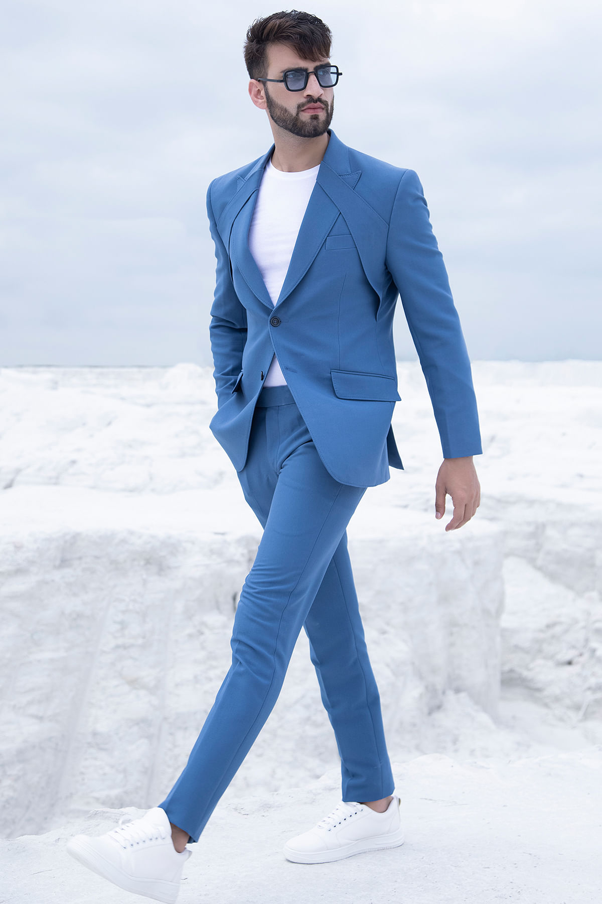 TOMBOLINI | Pastel blue Men's Suits | YOOX