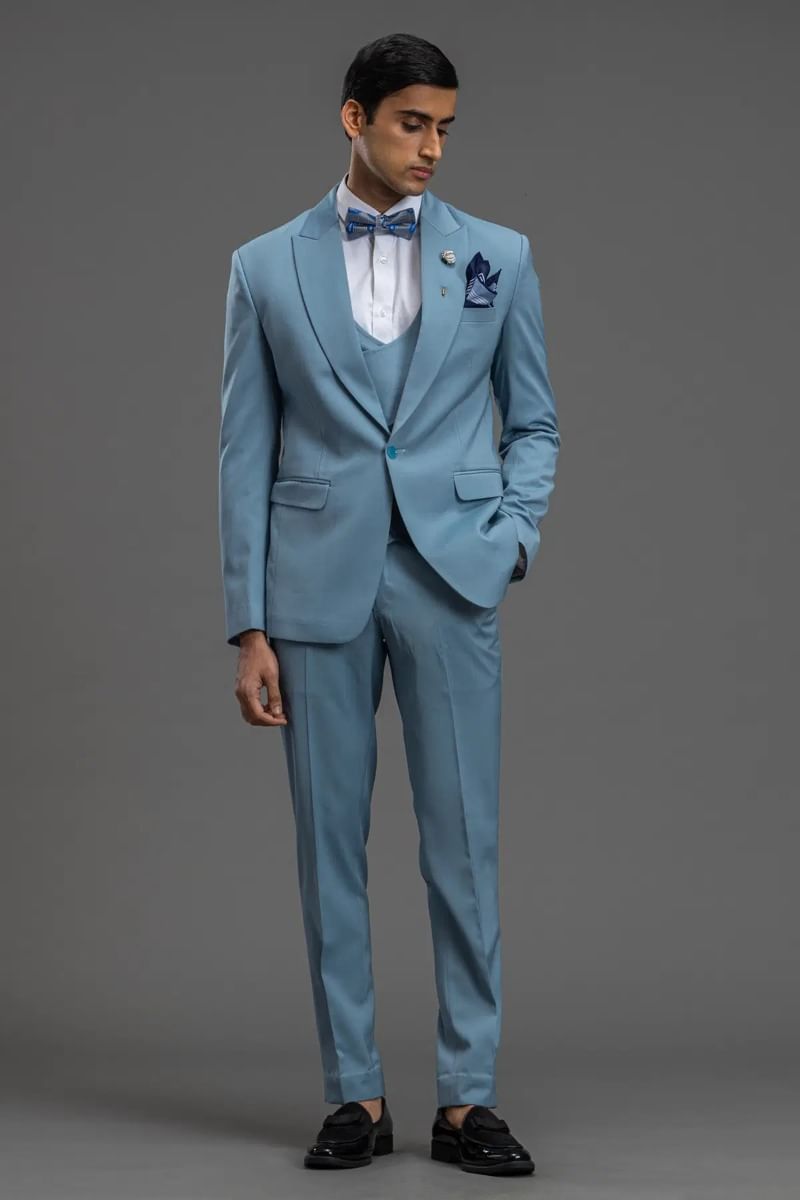 Blue Tuxedo Suit
