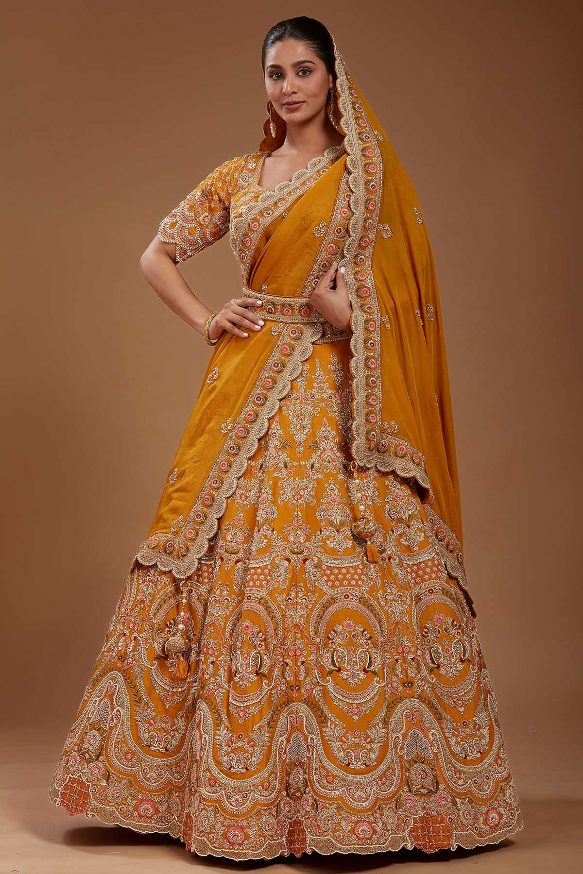 Yellow Bridal Lehenga