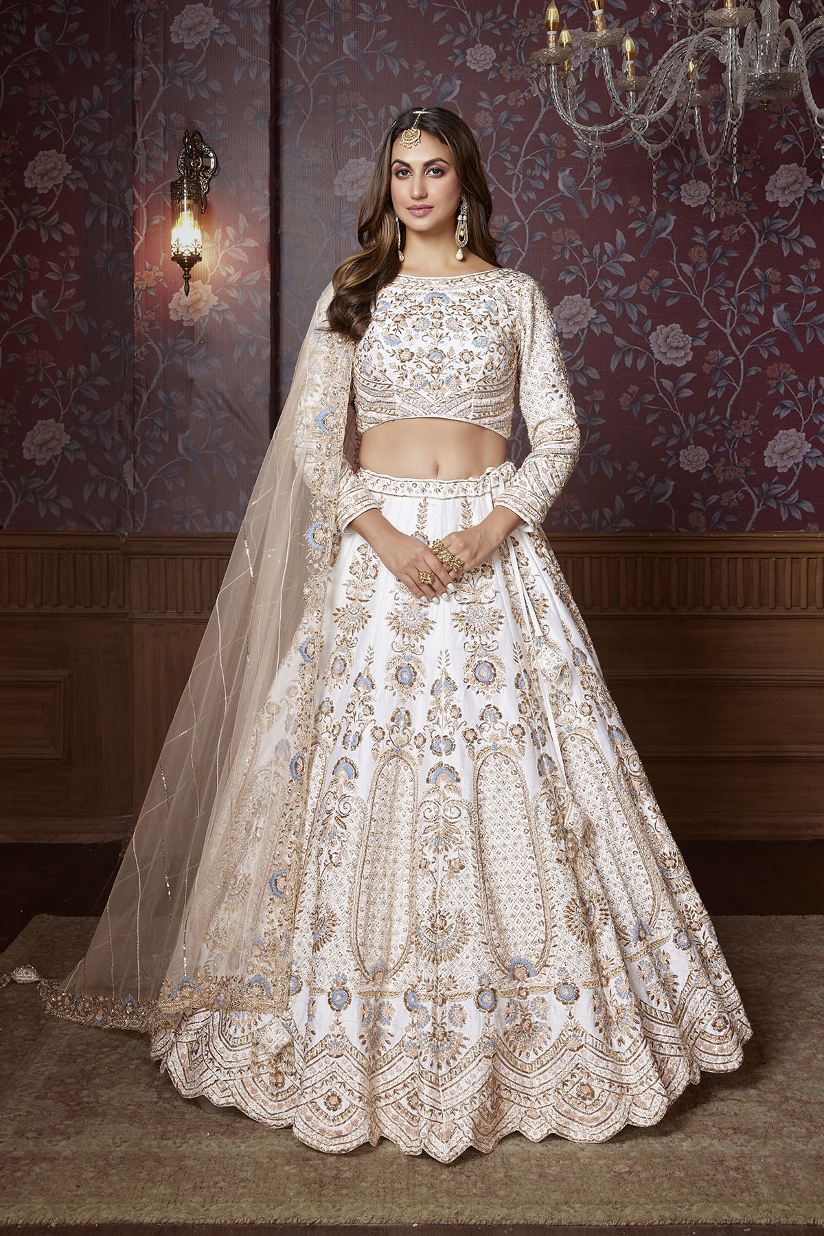 Boat Neck Crop Top Designs For Lehenga Boat Neck Lehenga