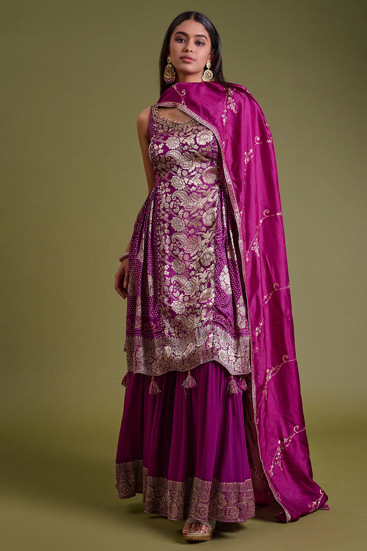 Purple Palazzo Suit