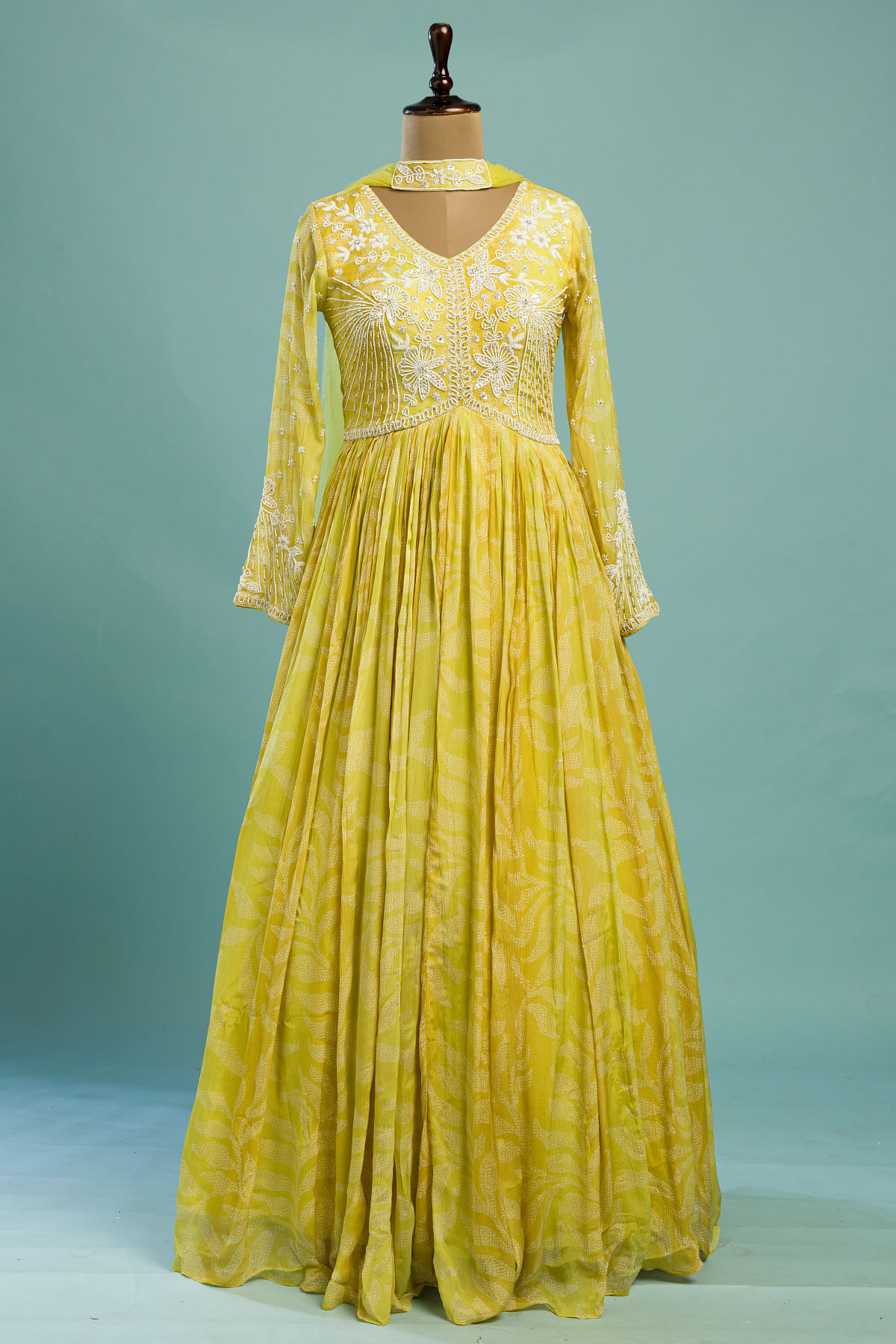 Yellow Anarkali Suit 