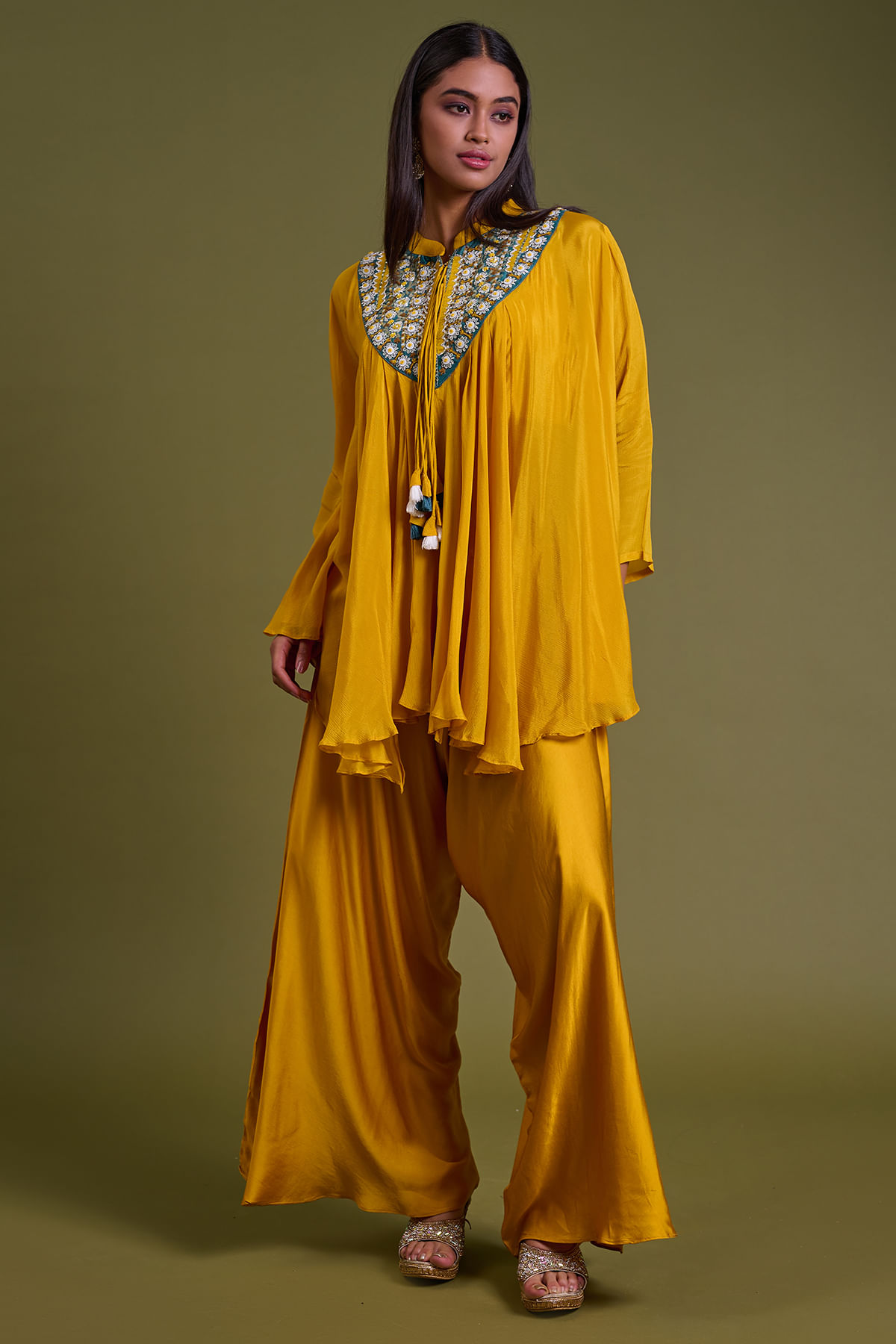Yellow Party Wear Salwar Kameez