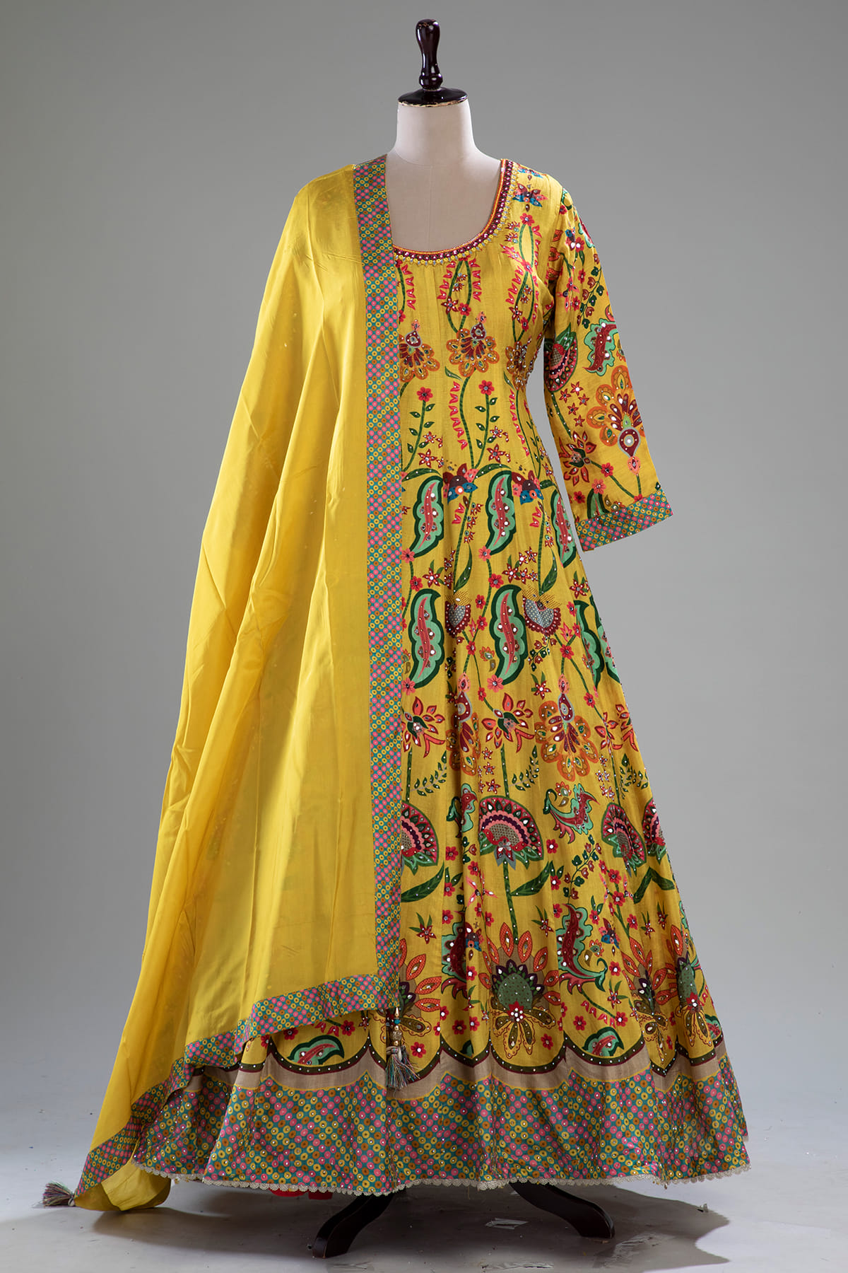 Yellow Anarkali Suit