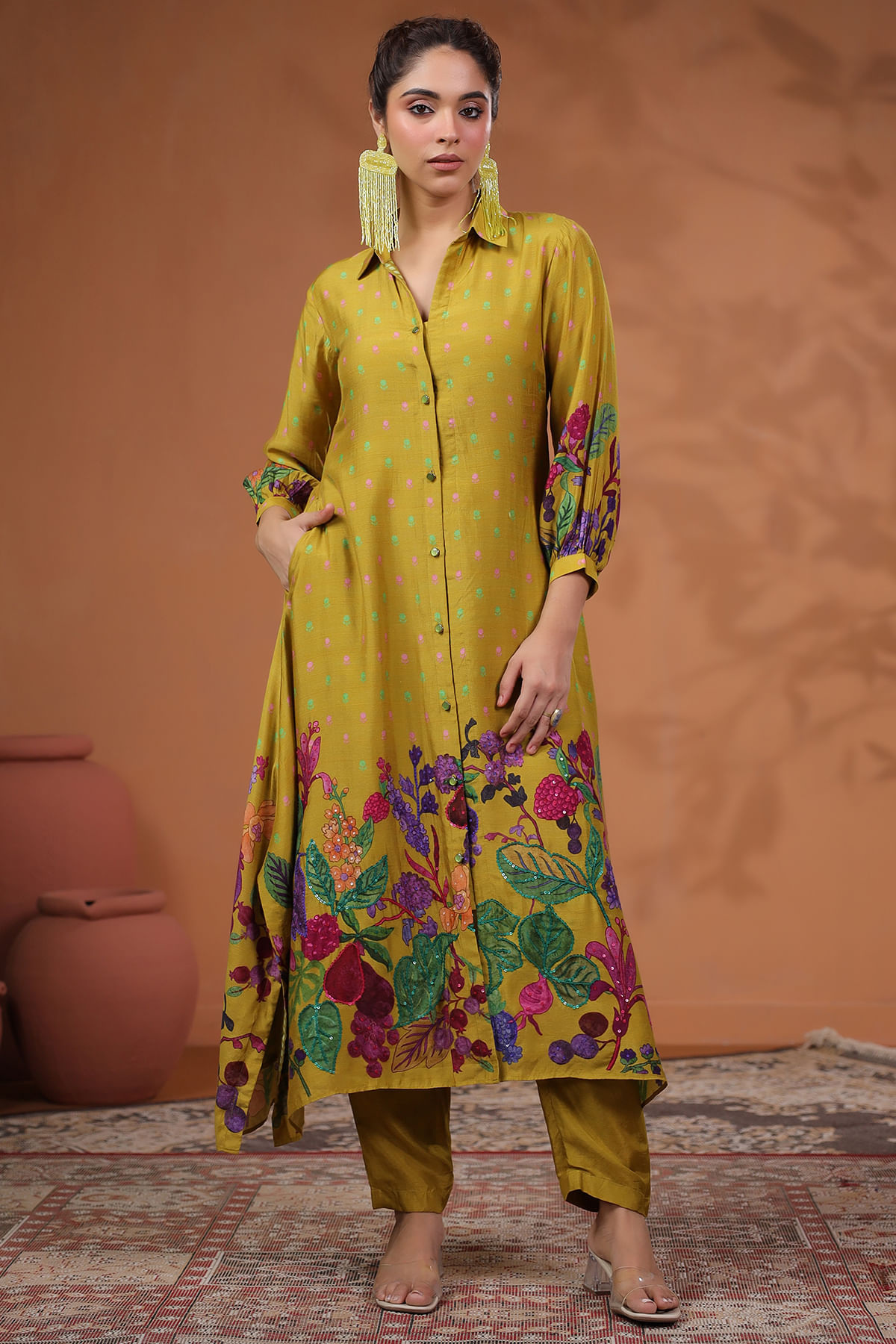 Yellow Straight Cut Suit