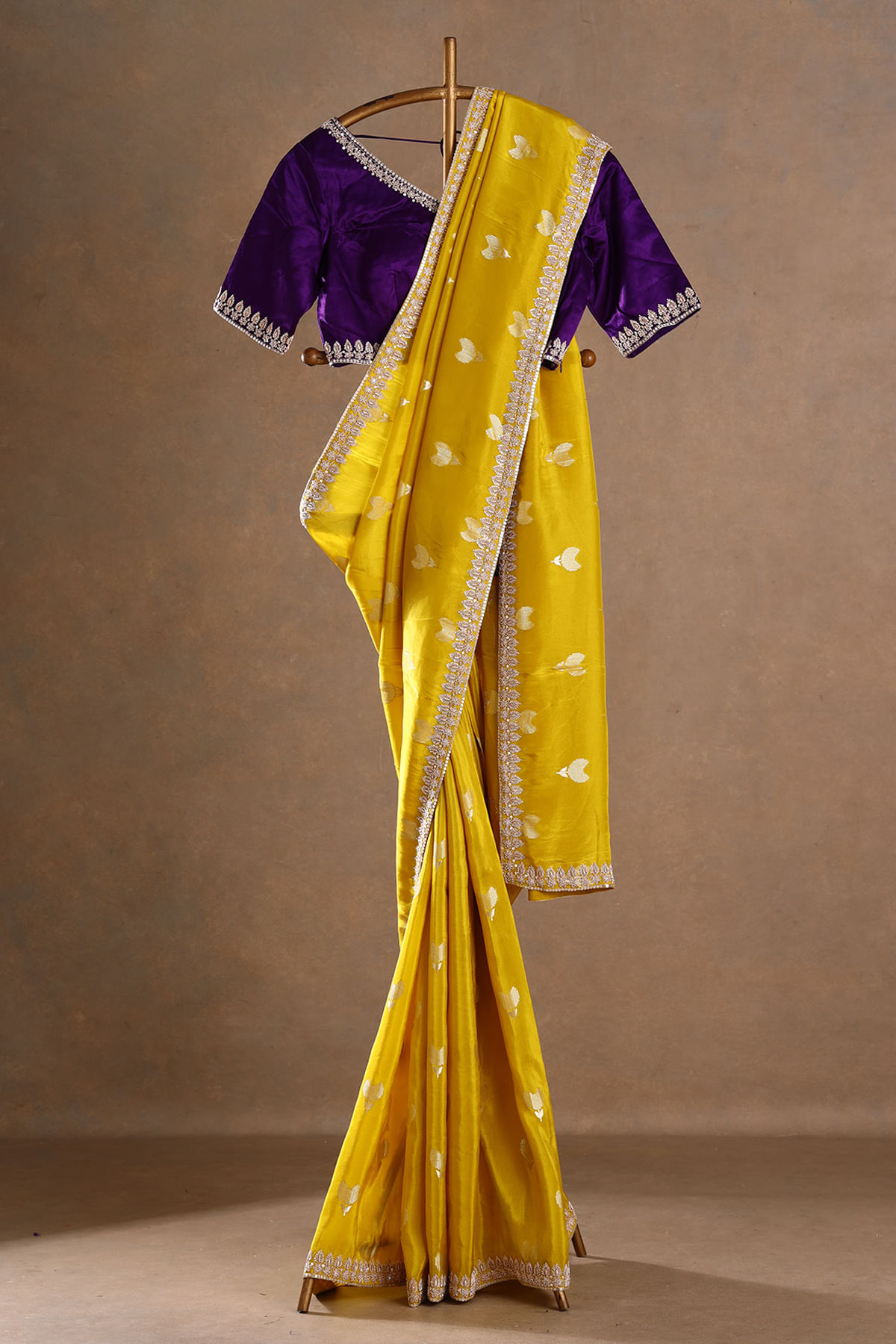 Yellow Designer Saree