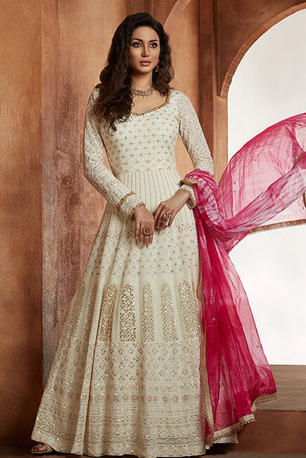 Samyakk anarkali clearance suits