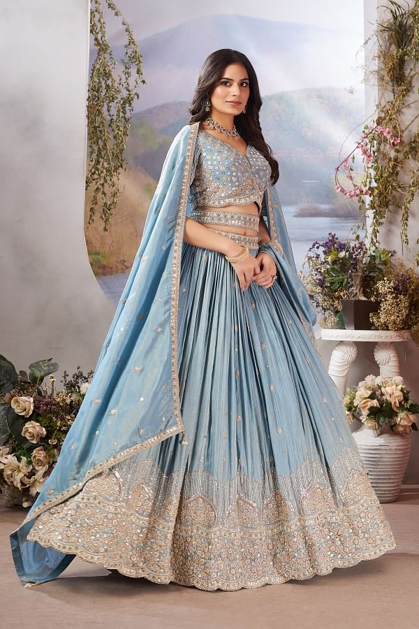 Mehndi lehenga online shopping hotsell