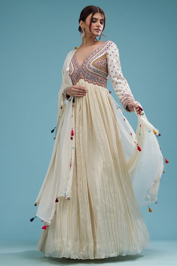 Contemporary silhouttes Samyakk Clothing Indowestern dress for woman Samyakk