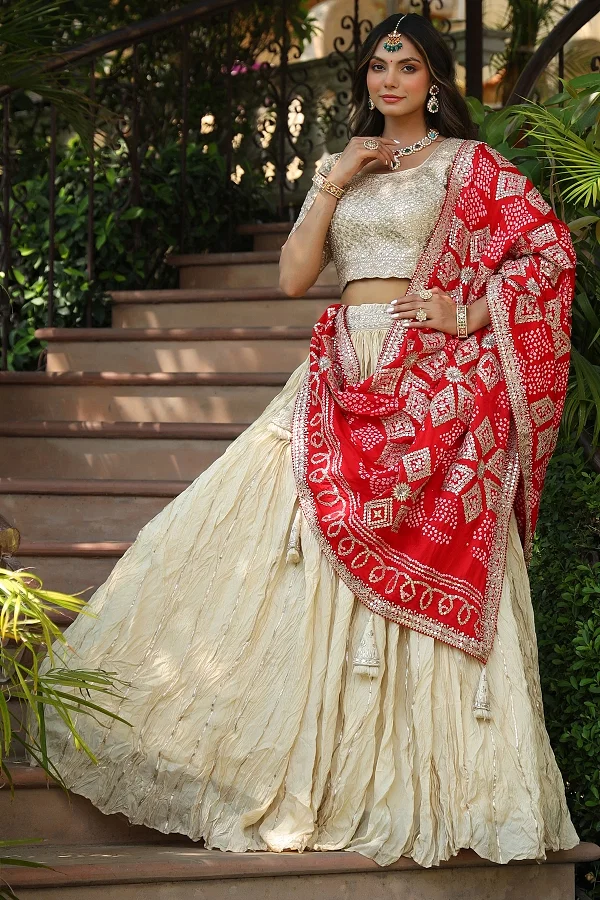 Bandhani Lehenga Samyakk
