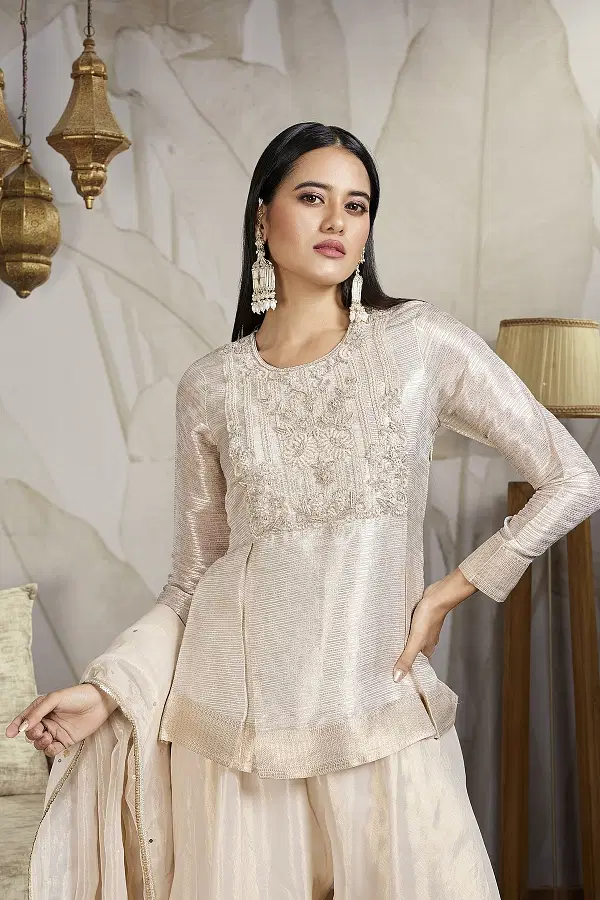 Palazzo suit neck design shop