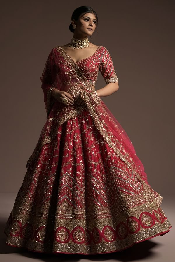Bridal lehenga for reception party hot sale