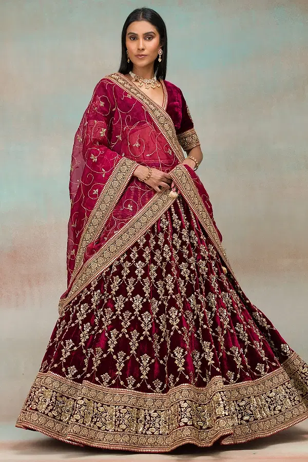 Samyakk bridal lehenga clearance