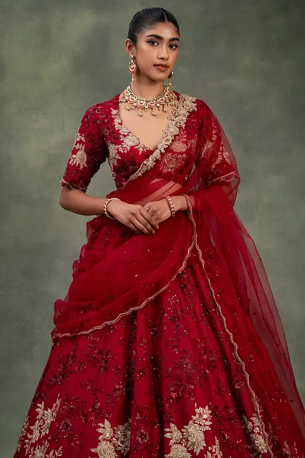 A line bridal lehenga online