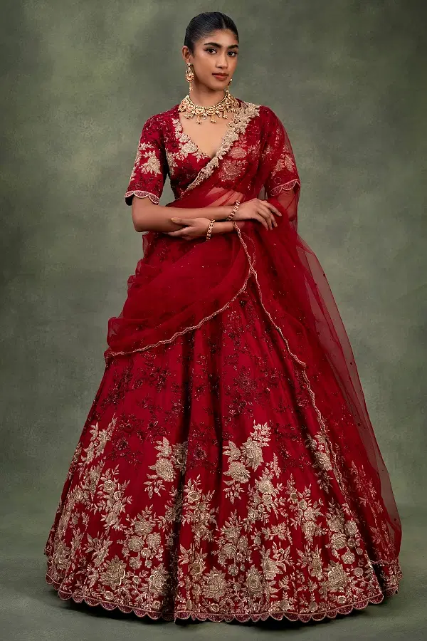 Bridal lehenga for reception party top