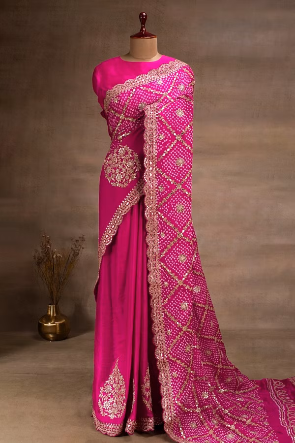 Bandhani sarees below 500 clearance