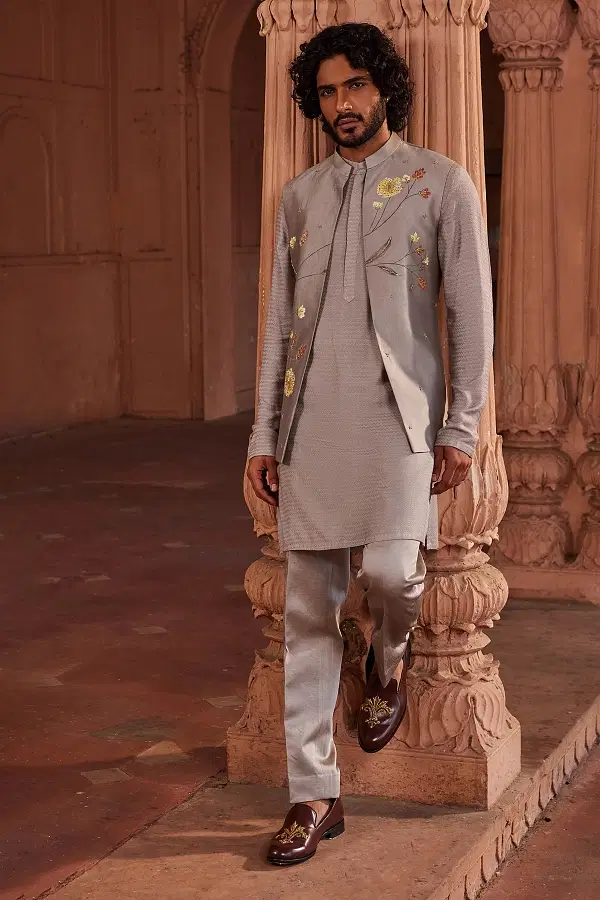 Kurta pajama with waistcoat for mens best sale