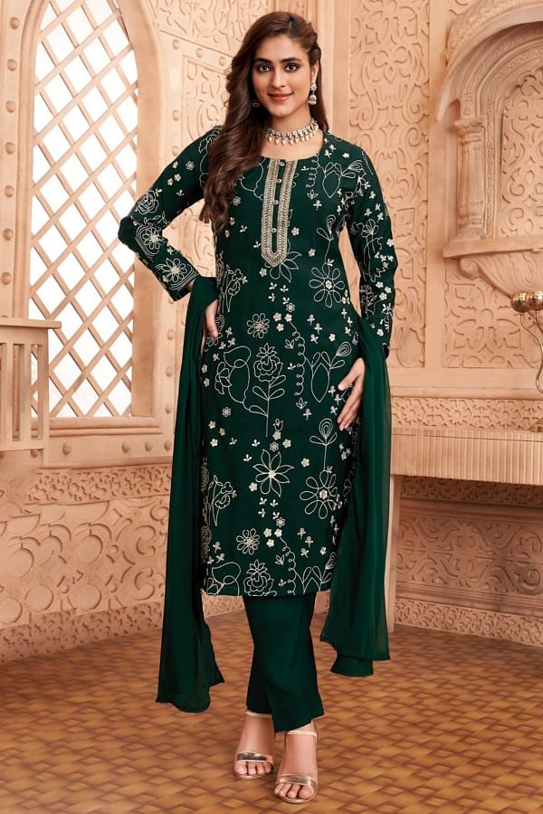 Shop Straight cut suit online Designer Party wear suit with free shipping Samyakk