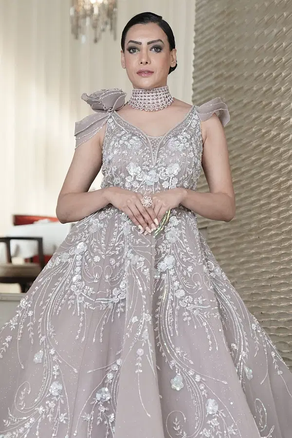 Designer party wear gown online