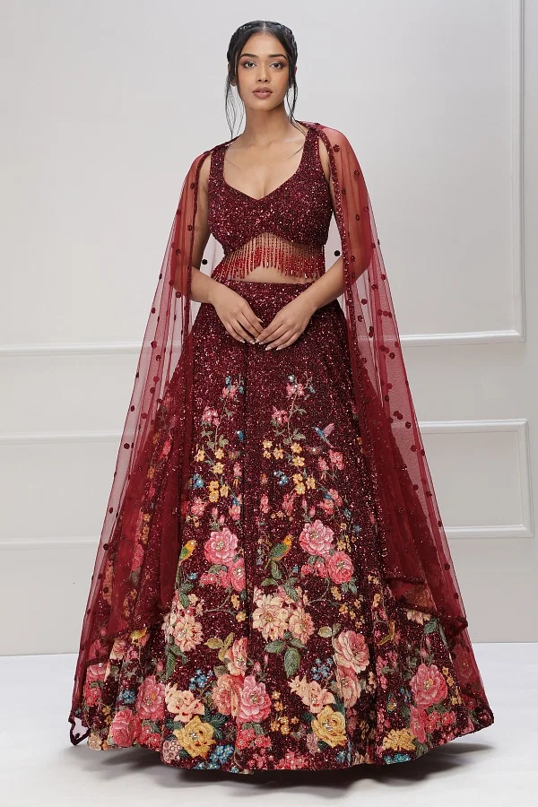 Indian Bridal Red Color Wedding Designer lehenga choli for Women with high  quality embroidery work Wedding lehenga choli party wear lehenga choli  Indian - sethnik.com