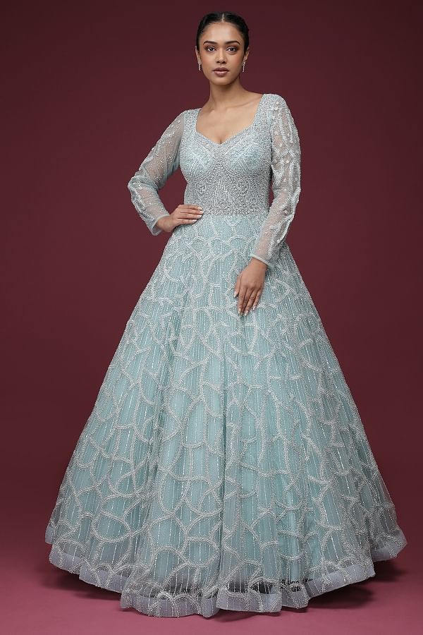 10 Best Wedding Reception Gowns For Modern Indian Brides In 2021​ - Needles  & Thimbles