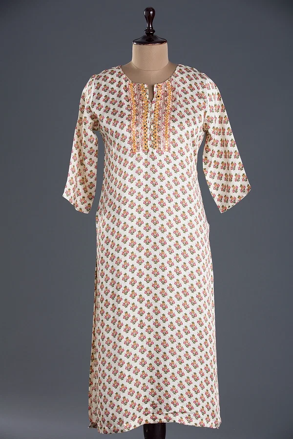 Straight Ladies Designer Silk Kurti, Size: 36 To42 at Rs 1600 in Surat