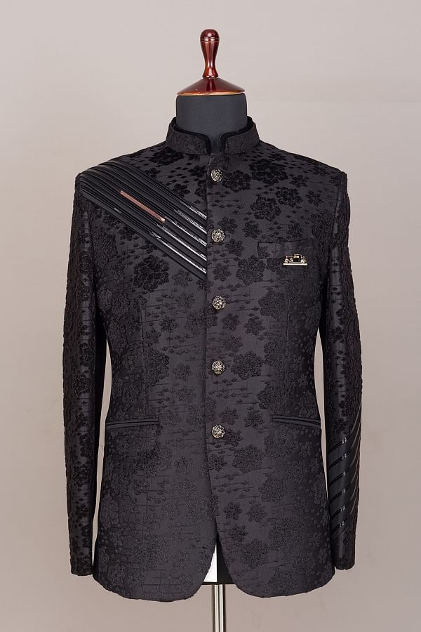 Jodhpuri hot sale black coat
