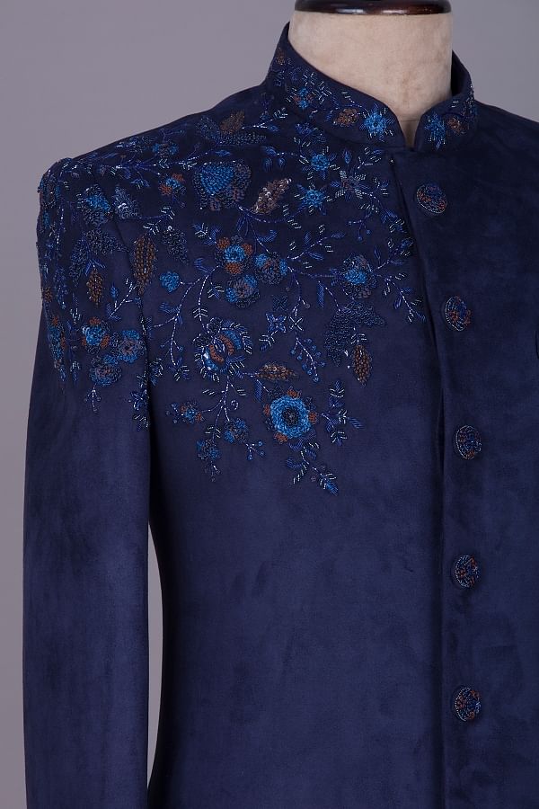 Half sherwani suit hotsell