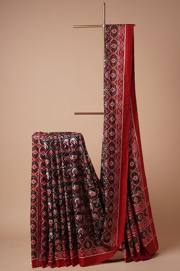 Double ikkat hotsell sarees online