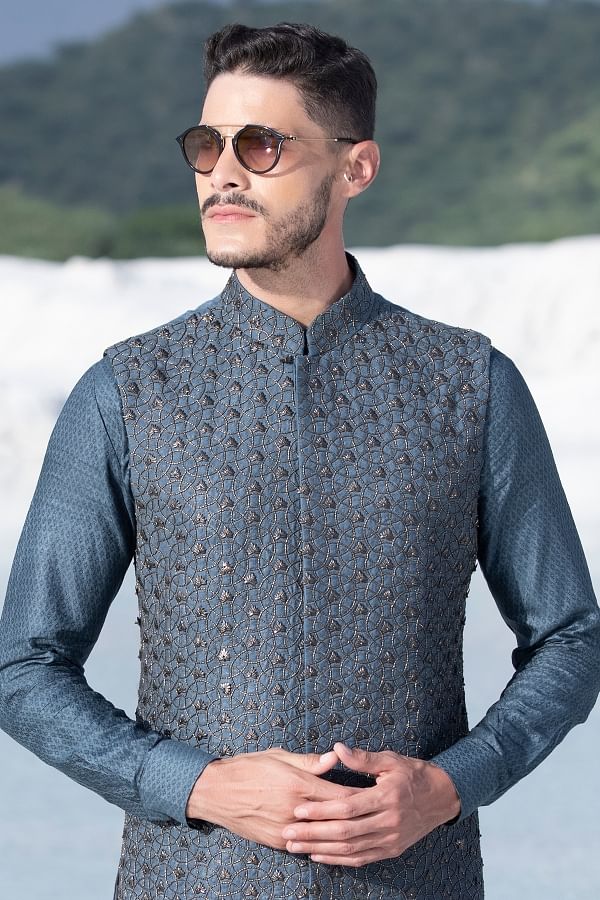 Waistcoat Waistcoat men westcoat for mens Kurta bandi waistcoat Samyakk