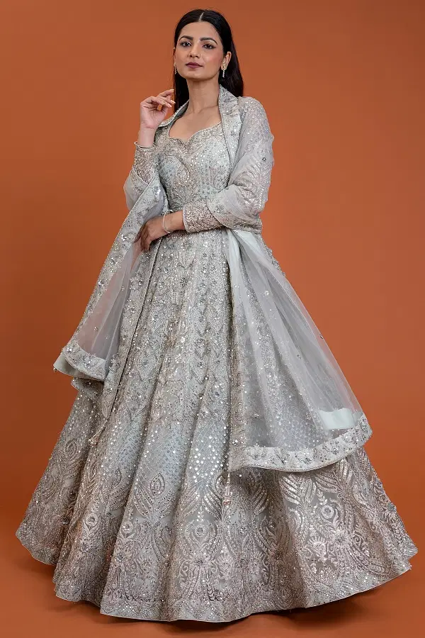 Stylish Grey Colour Gowns for Every Occasion Best Prices Latest Trends Samyakk