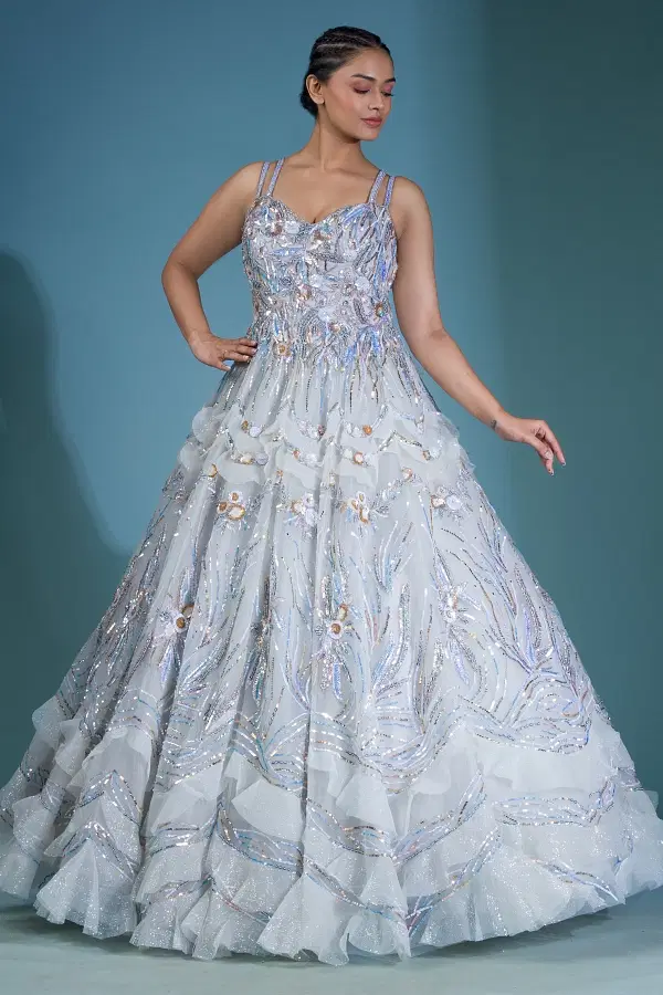 Occassional reception Gowns from Indian Designer Samyakk