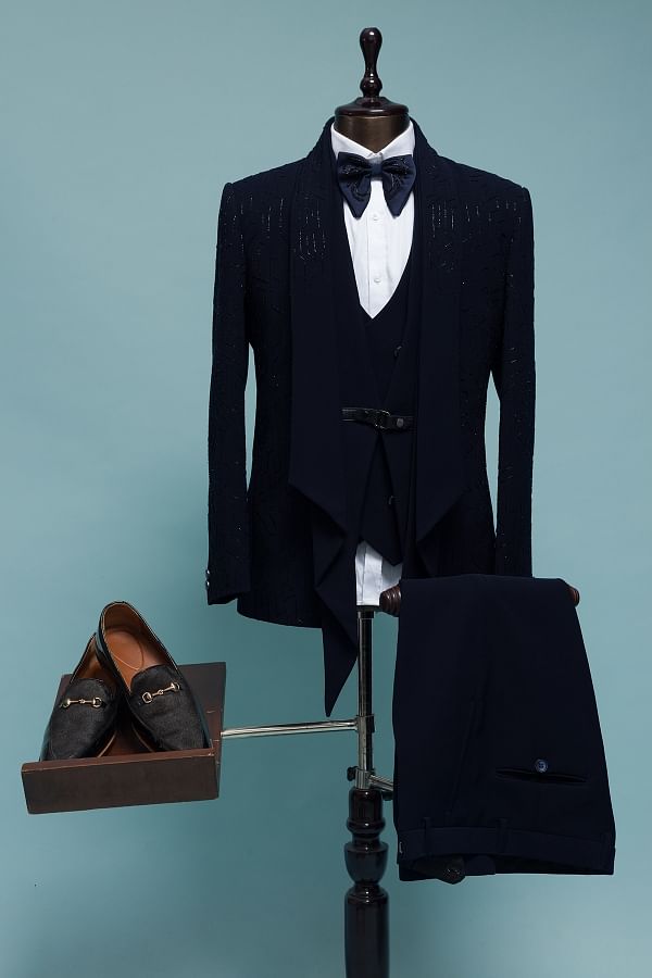 Blackberry coat pant suit top