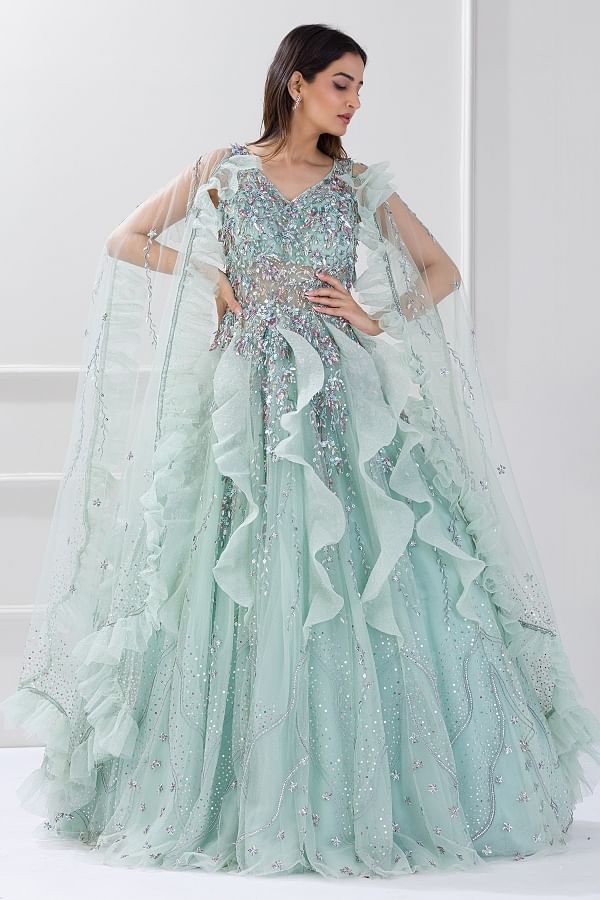 Occassional reception Gowns from Indian Designer Samyakk