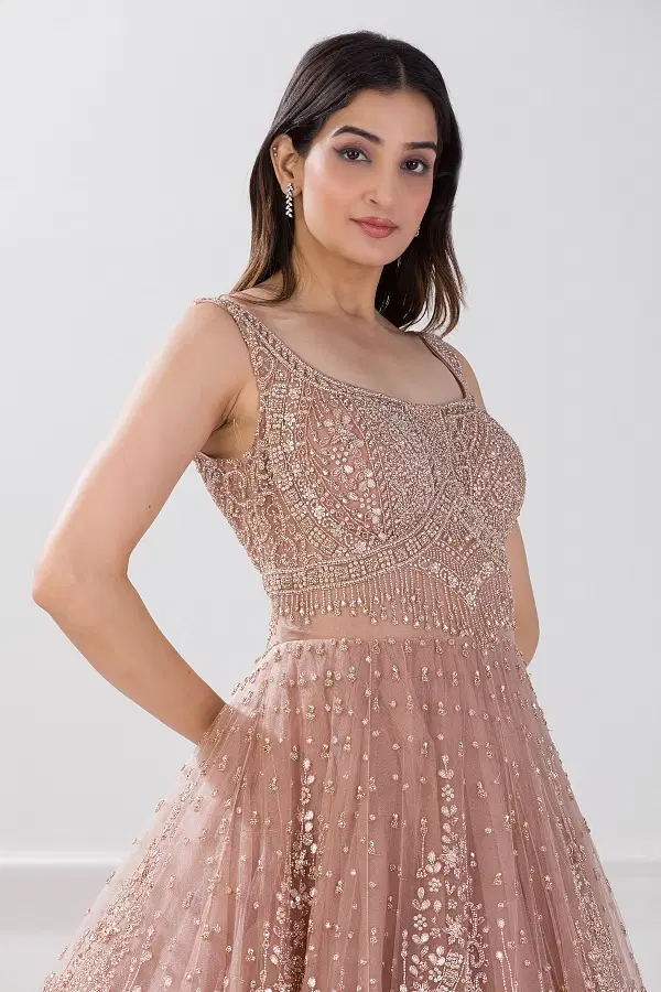 Pale pink cocktail hot sale dress