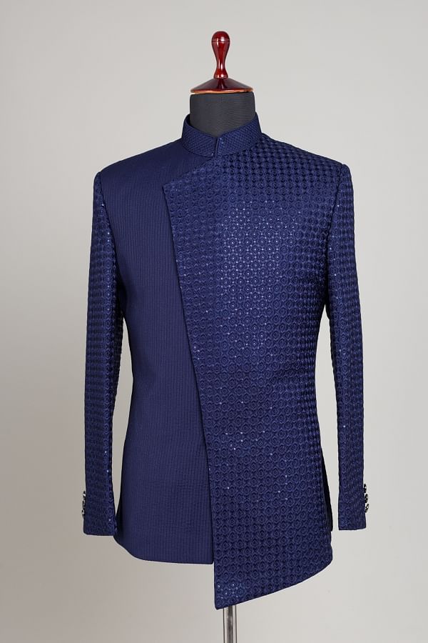 Buy Black and Multi Colour Velvet Jodhpuri Jacket with Embroidered Work for  Men Online -