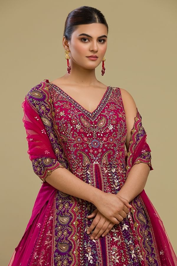 Indo Western Gown Dresses Western Gowns Online Gowns Samyakk