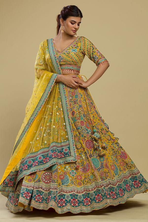 Perfect Designer Bridesmaid Lehenga Choli at Rs 3300 in Surat | ID:  2851258787512