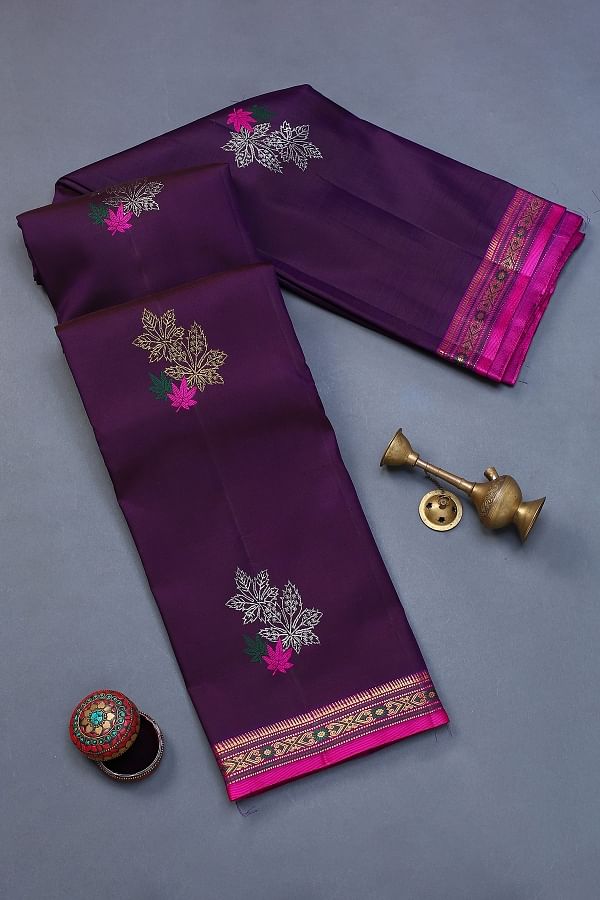 Desultory Rama Soft Silk Saree With Dalliance Blouse Piece – LajreeDesigner