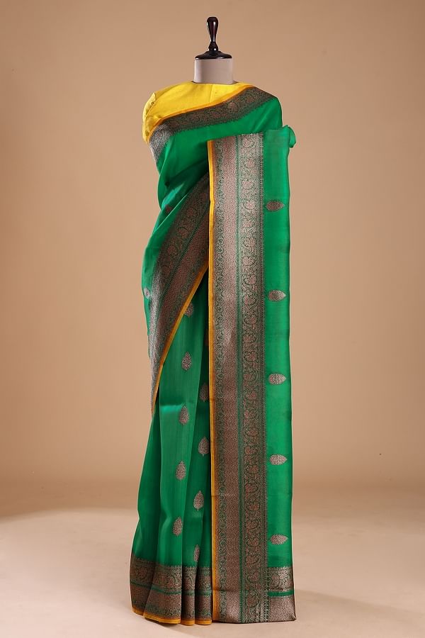 Banarasi organza shop sarees price