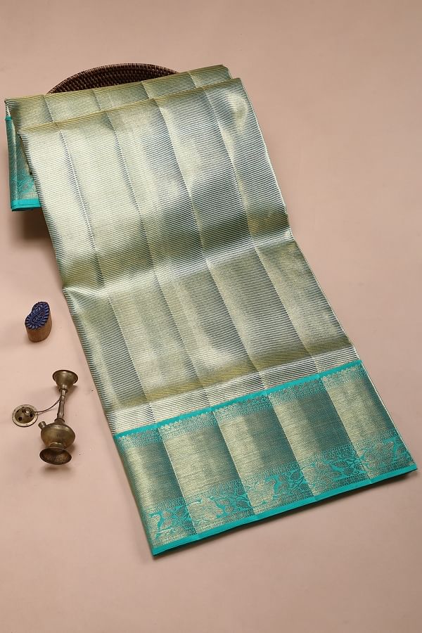 Buy online Linen Silk Saree with Silver Zari Woven border And Rich  Pallu-Lavender-AF559