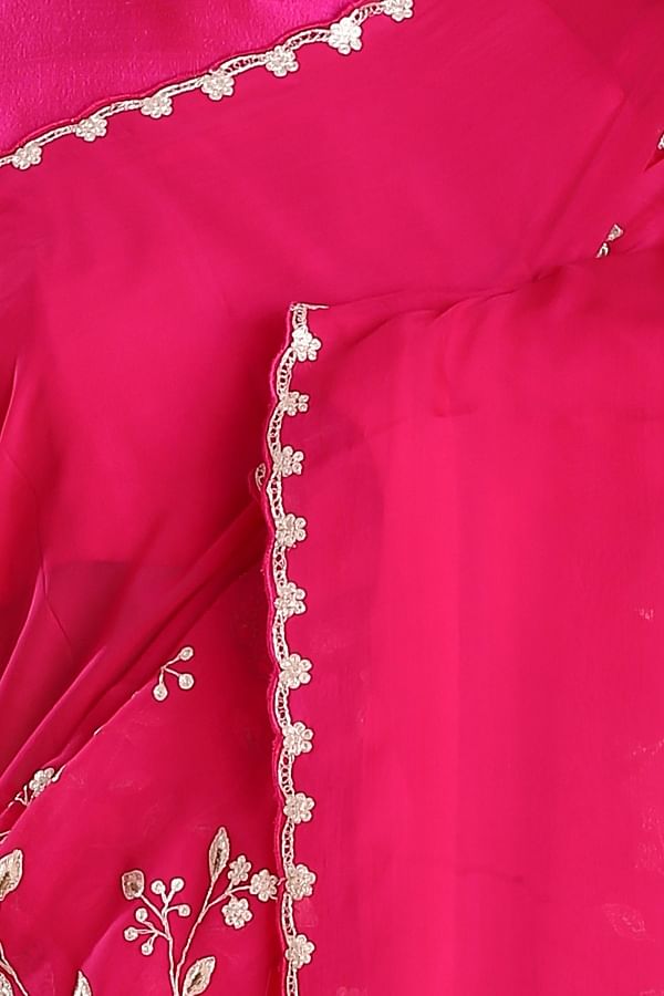 Red colour In Pure muslin With pearl chain work Karchupi Hand Work Sarees  Design-Tasnim Fashion - Tasnim Fashion Bangladesh