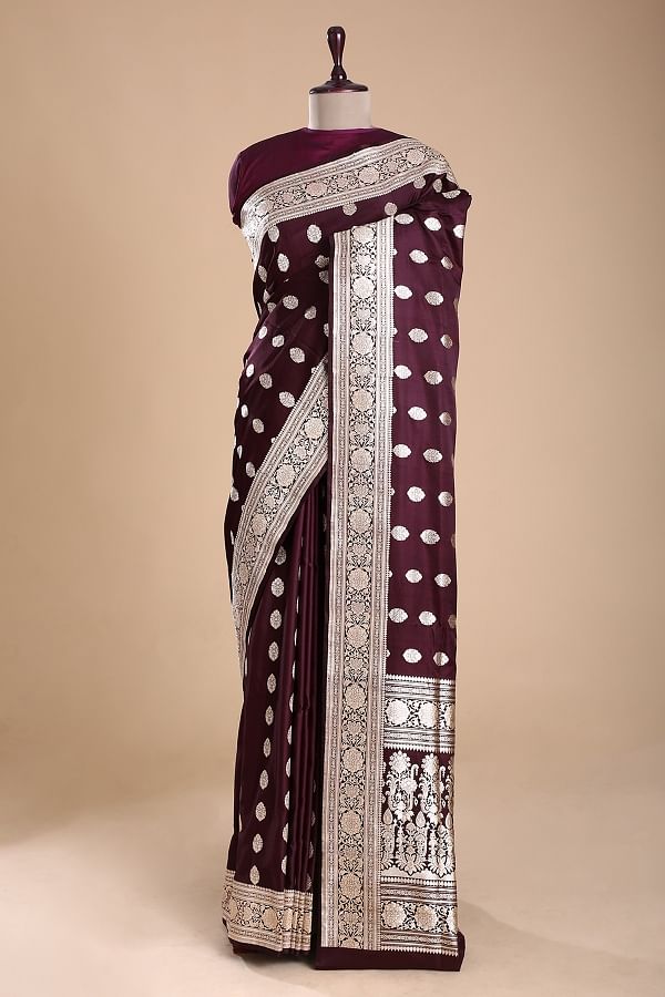 Silk saree store anarkali design