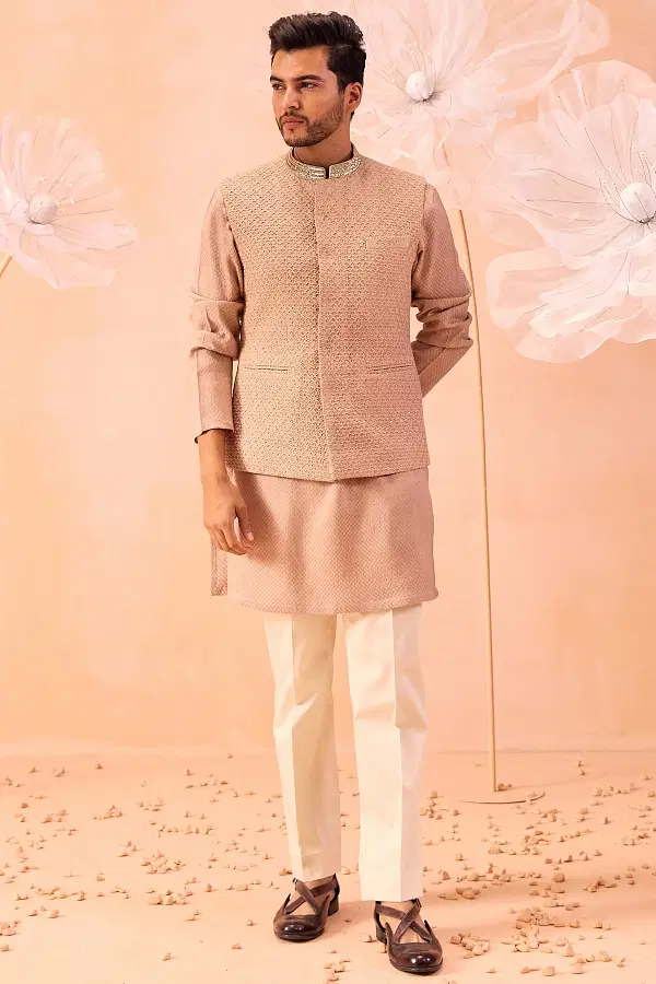 Vinzino kurta with waistcoat discount