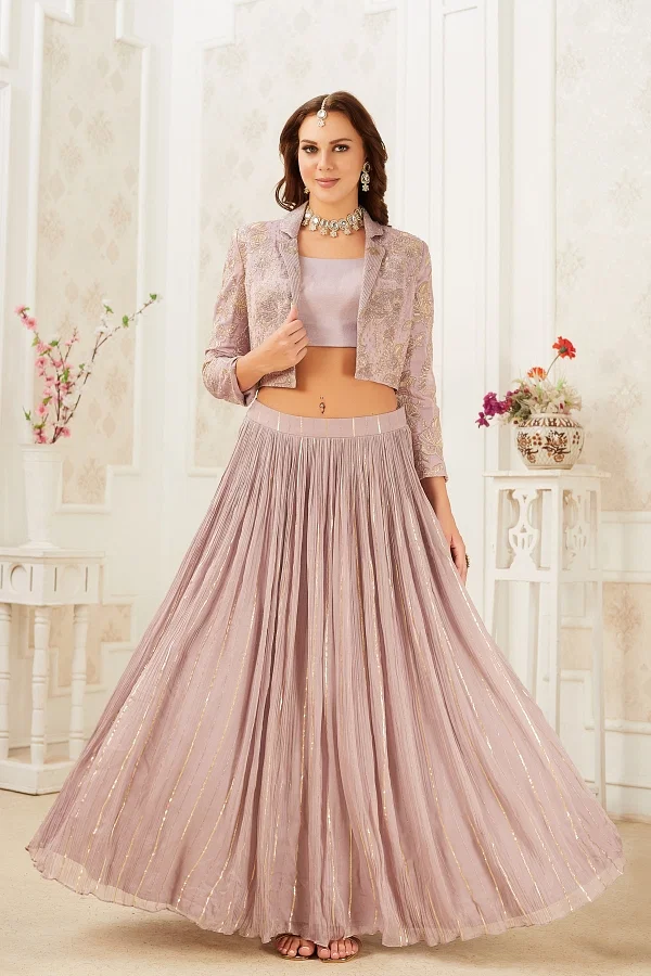 Jacket designs for lehenga sales