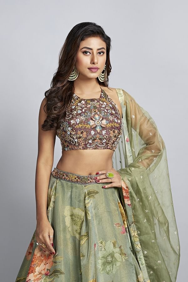 Buy Mehndi Lenhenga Desiner Lehenga Weding Lehenga Online Samyakk Samyakk