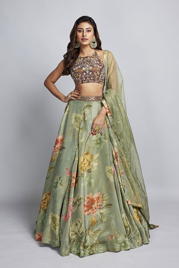 Buy Mehndi Lenhenga Desiner Lehenga Weding Lehenga Online Samyakk Samyakk